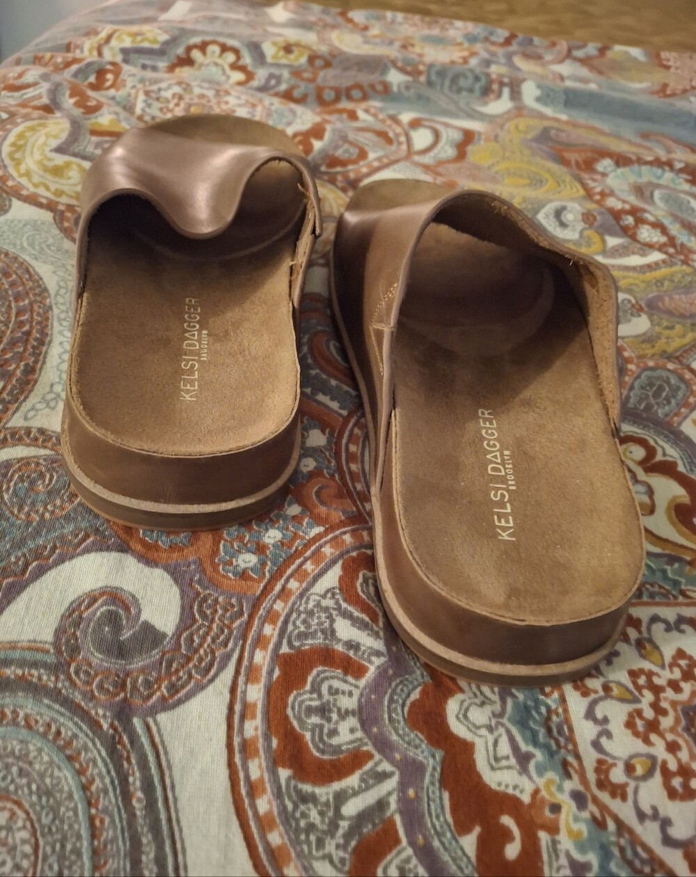 Kelsi Dagger Brown Slide Mules